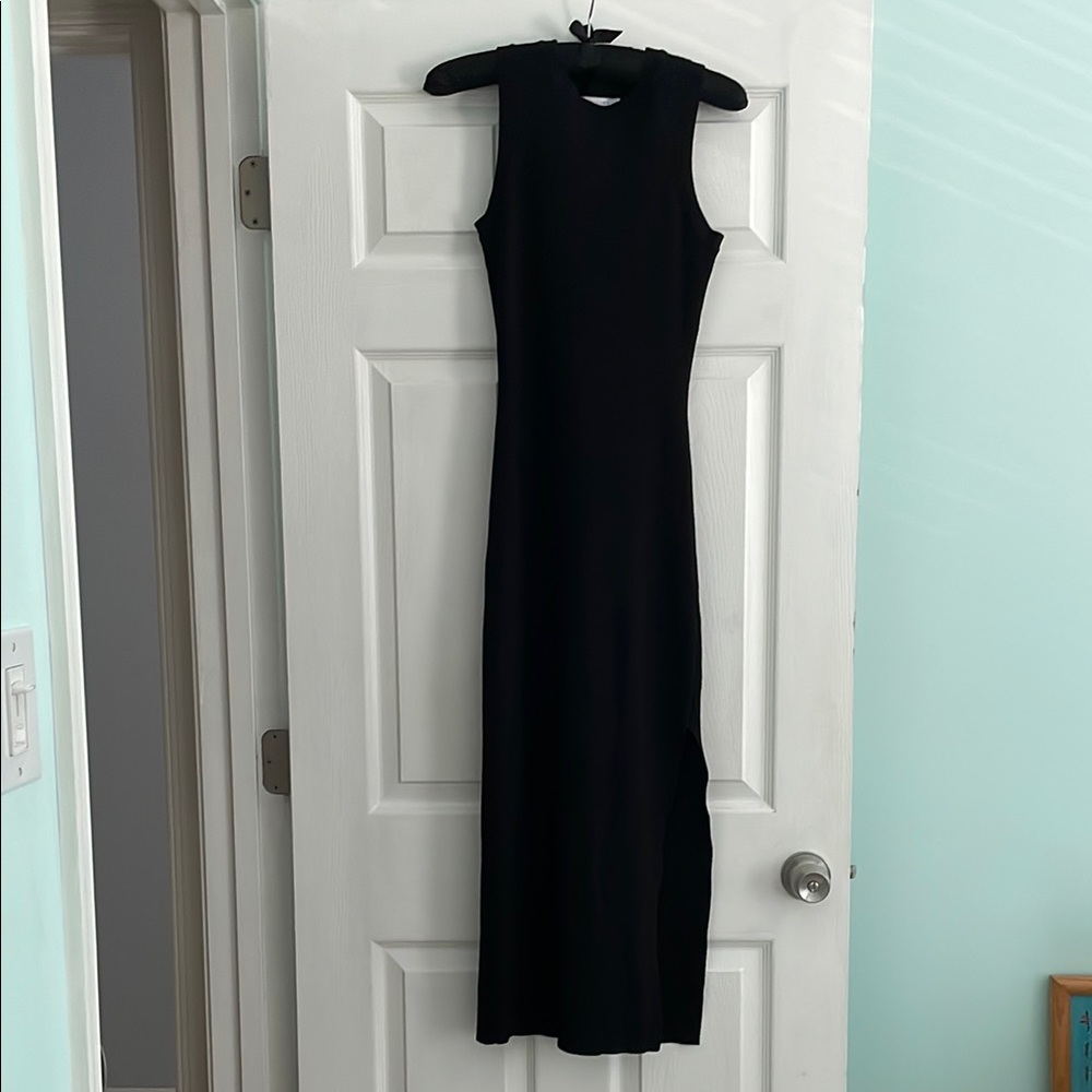 ASOS Elegant Black Sleeveless Maxi Dress